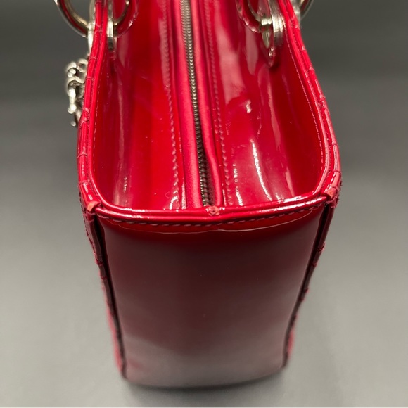 Lady Dior Red Patent Leather (Large) - Picture 10 of 16